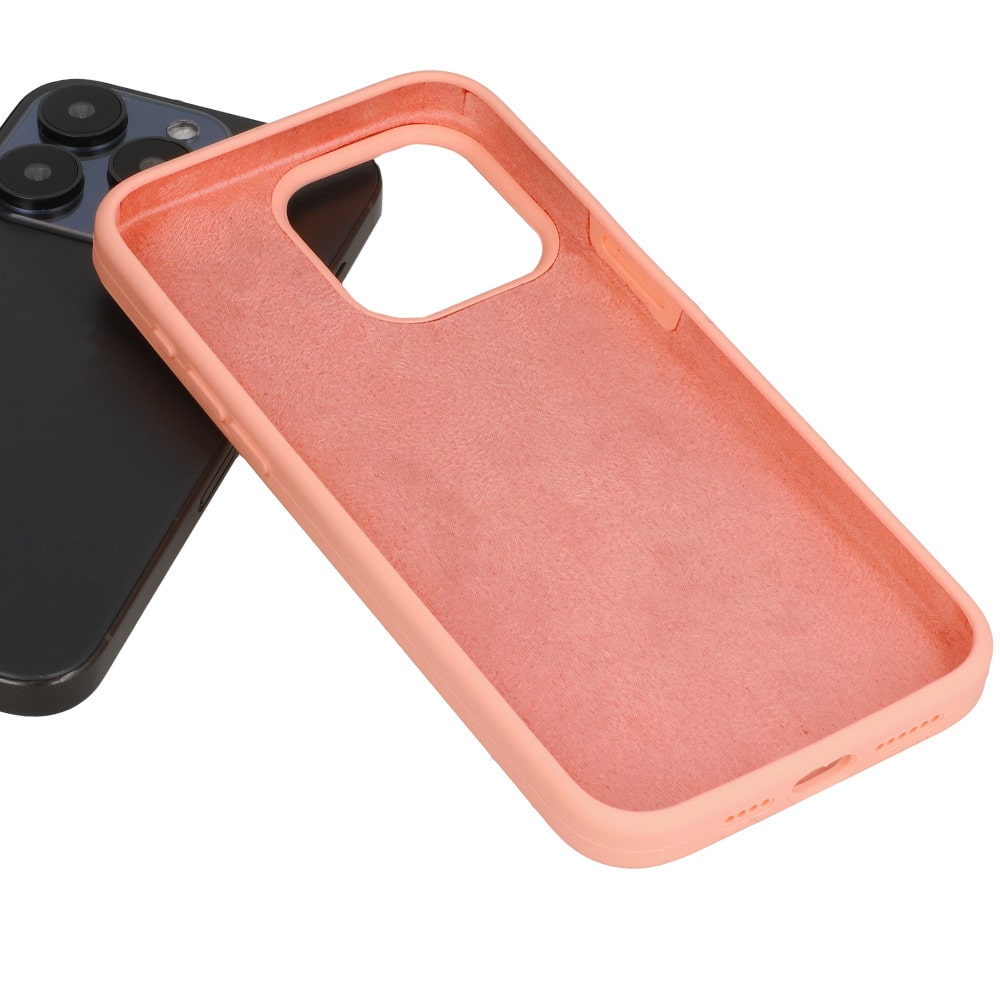 SILIKONOVÝ LITÝ KRYT NA IPHONE 13 broskvový