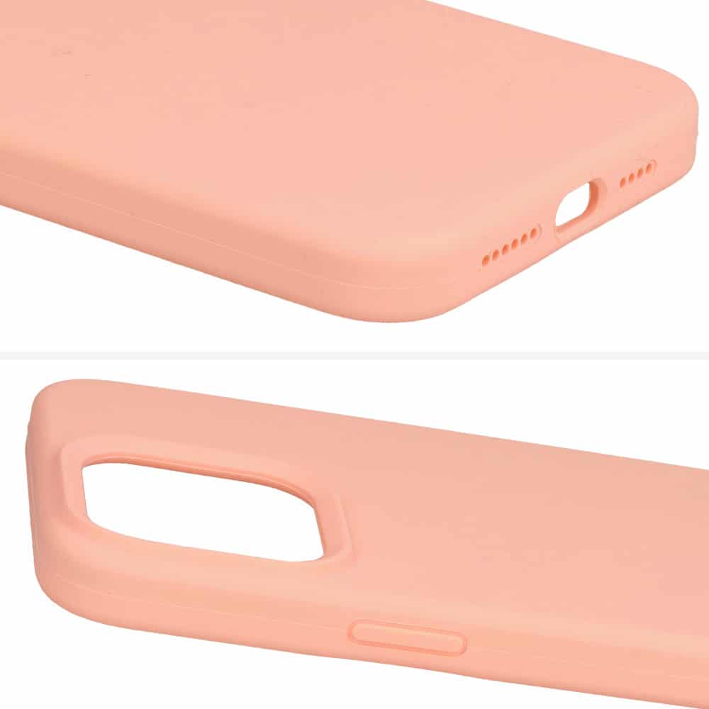 SILIKONOVÝ LITÝ KRYT NA IPHONE 13 broskvový