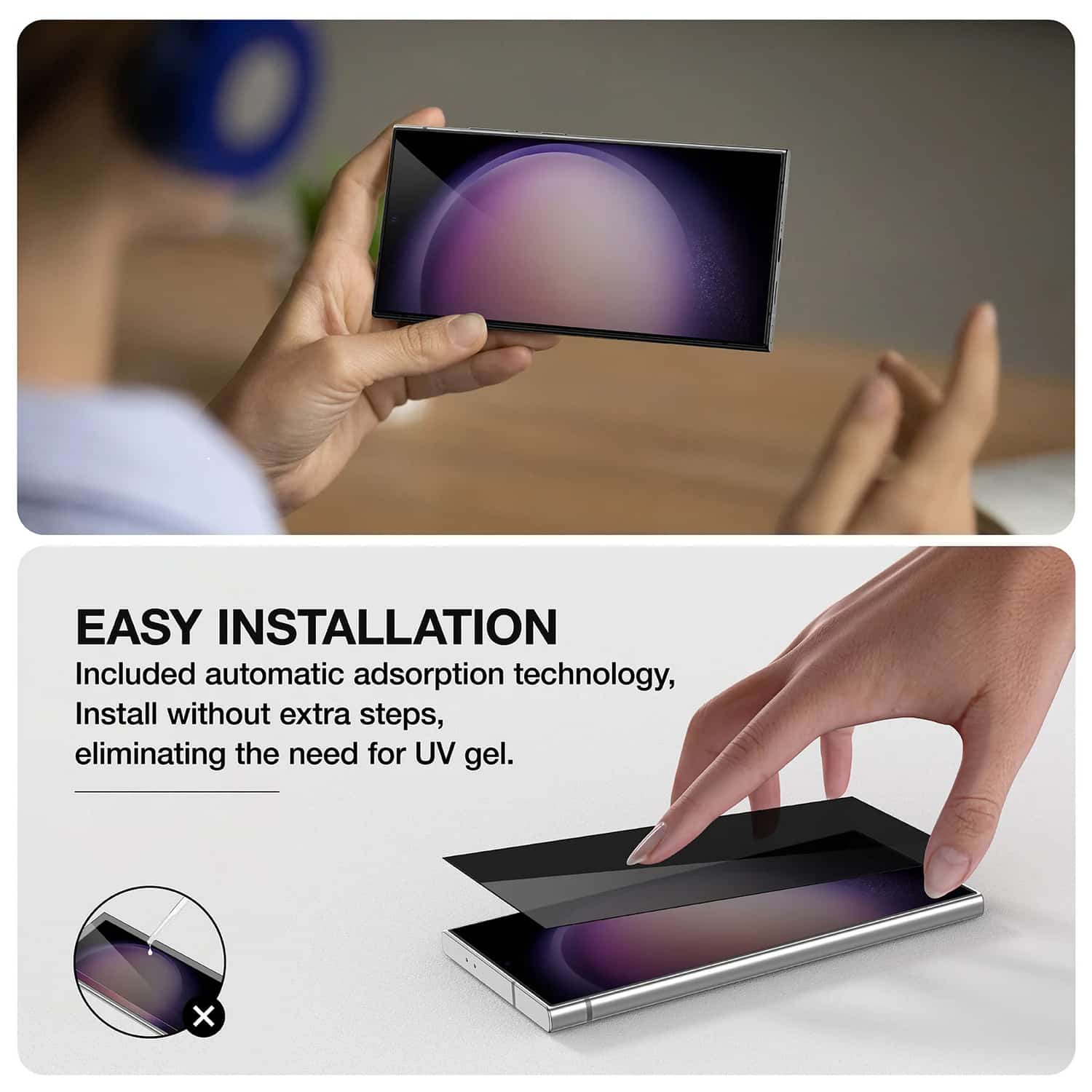 ÚŽASNÁ VĚC RADIX TEMPEROVANÉ SKLO PRIVACY GLASS PRO SAMSUNG GALAXY S24 ULTRA