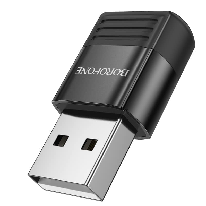 BOROFONE ADAPTÉR BV18 – USB NA TYP C – ČERNÝ