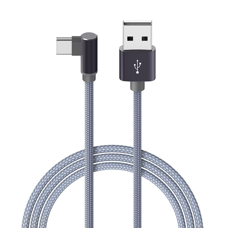 BOROFONE KABEL BX26 EXPRESS – USB NA TYP C – ZALOMENÝ 3A 1 METR ŠEDÝ