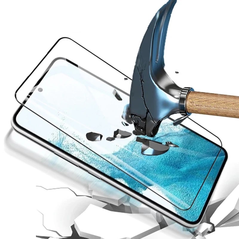 FULL GLUE 6D TVRZENÉ SKLO PRO SAMSUNG GALAXY S24 BLACK (S ODEMYKÁNÍM OTISKEM PRSTŮ)