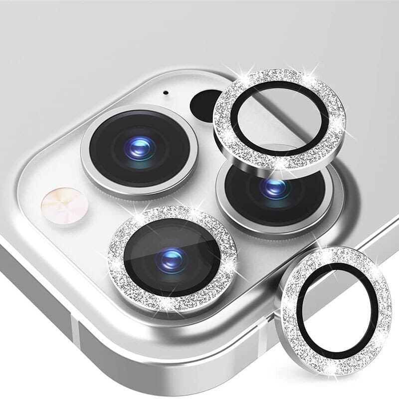 KALJENO STAKLO HARD DIAMOND ZA KAMERU (LEĆA) ZA IPHONE 15 PRO/15 PRO MAX SILVER (LEĆA 3KOM)