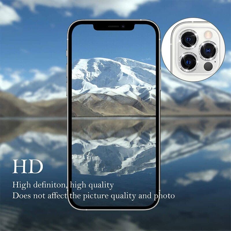 TVRZENÉ SKLO HARD DIAMOND NA FOTOAPARÁT (ČOČKU) PRO IPHONE 15 PRO/15 PRO MAX ČERNÉ (ČOČKA 3KS)