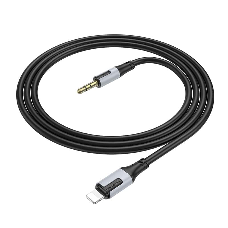 BOROFONE KABEL BL19 CREATOR – JACK 3,5MM NA LIGHTNING – 1 METR ČERNÝ