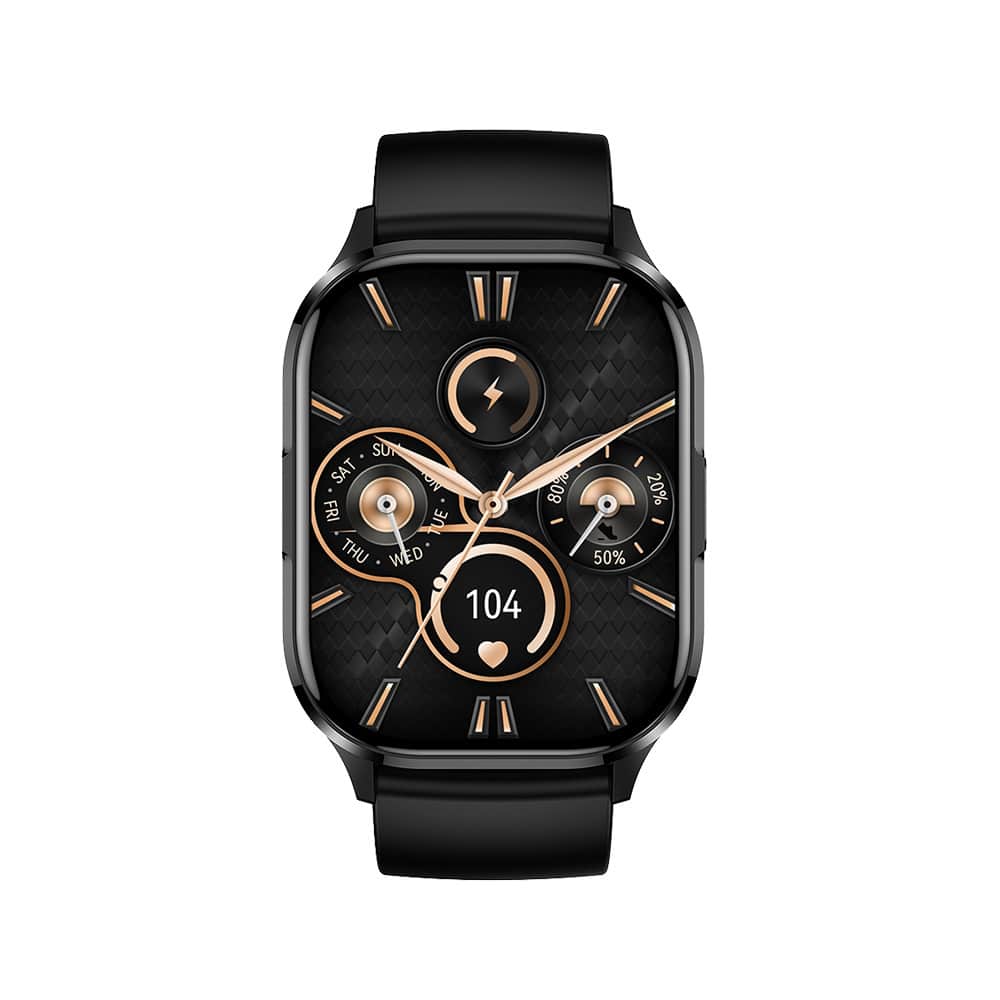 Blavec chytré hodinky W18 Hellia HD AMOLED - černé