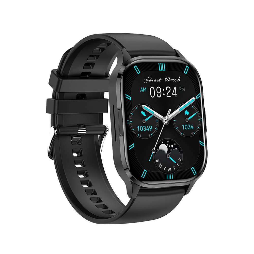 Blavec chytré hodinky W18 Hellia HD AMOLED - černé