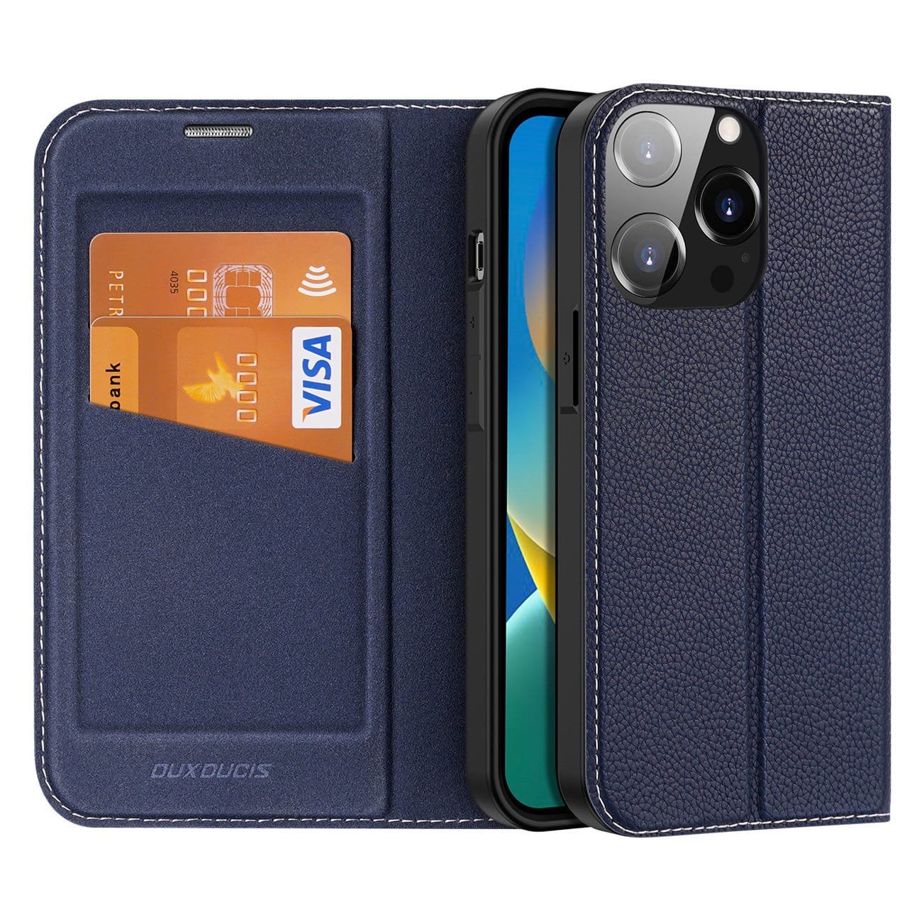 DUX DUCIS Skin X2 – flipové pouzdro pro iPhone 14 Plus - modré