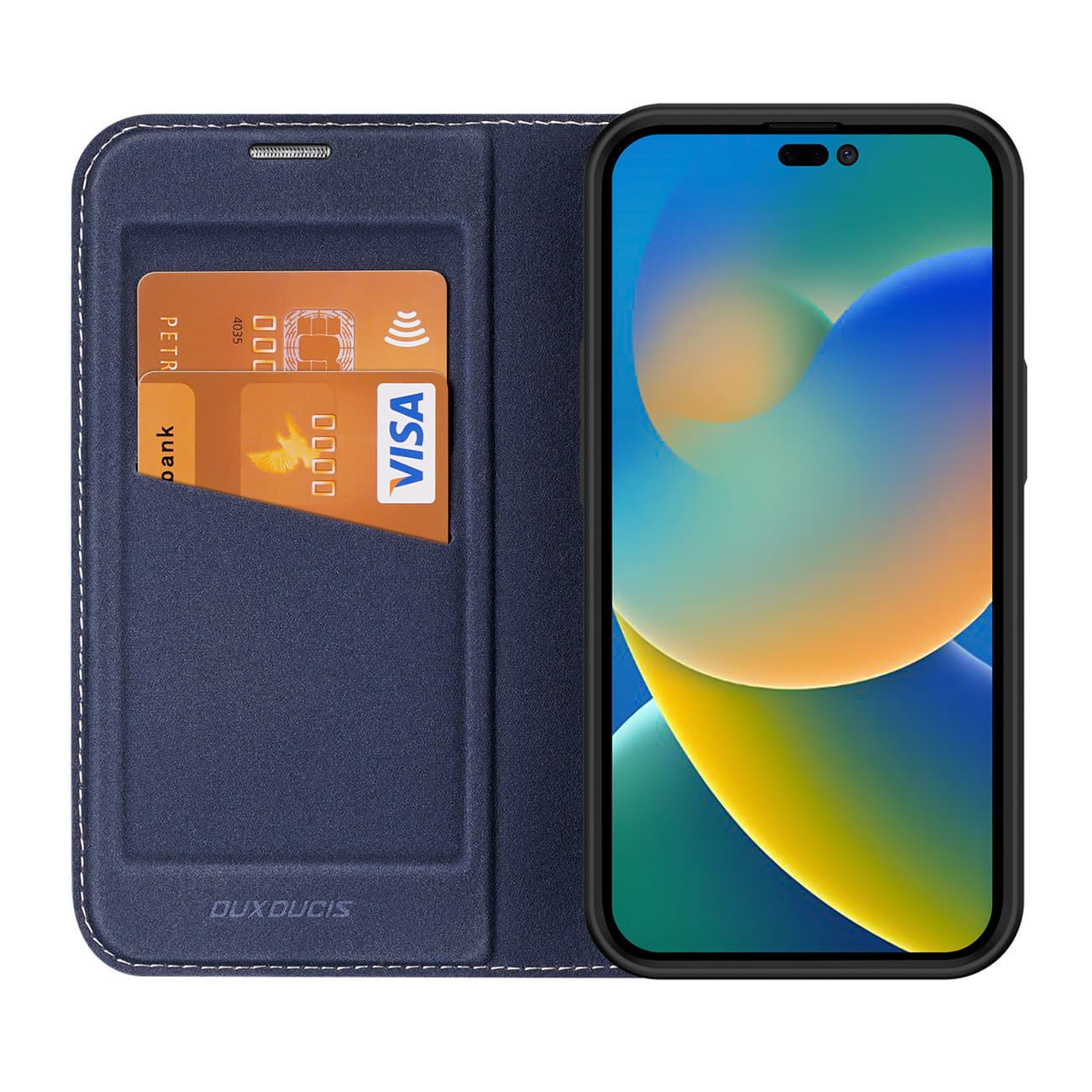 DUX DUCIS Skin X2 – flipové pouzdro pro iPhone 14 Plus - modré
