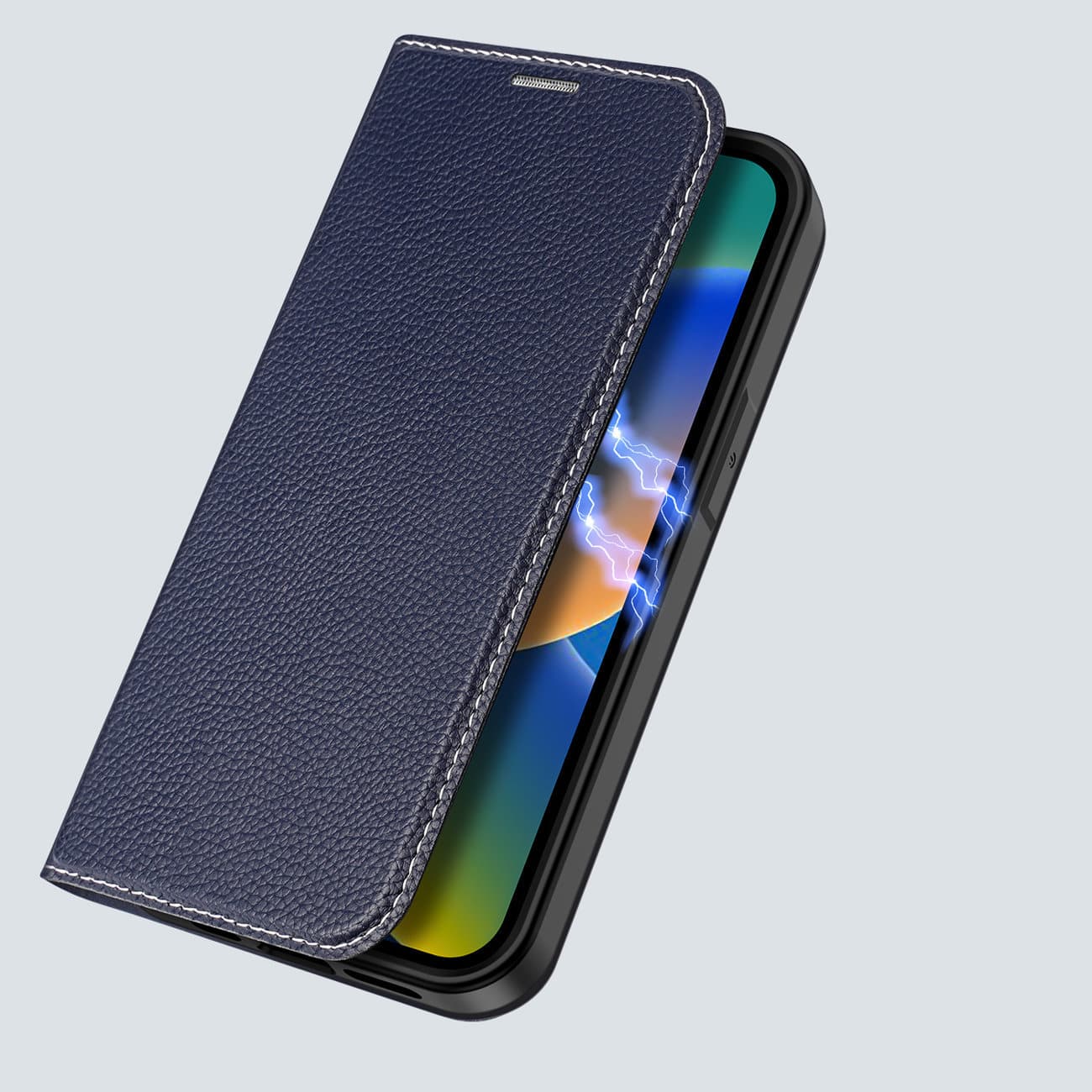 DUX DUCIS Skin X2 – flipové pouzdro pro iPhone 14 Pro - modrá
