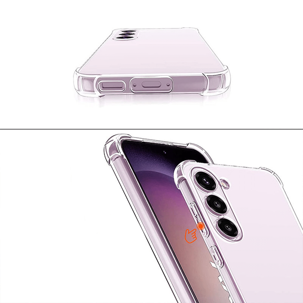 Ochranný kryt Clin Anti Shock 1,5mm pro SAMSUNG GALAXY A55 5G průhledný