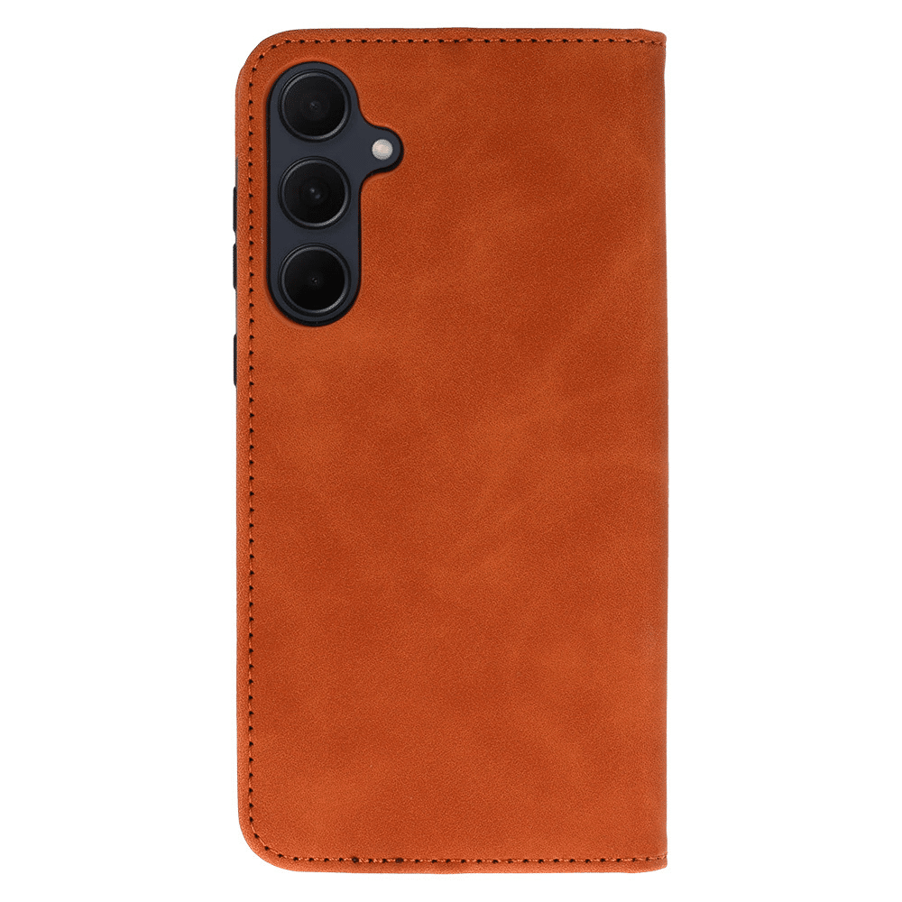 Otočte pouzdro Wonder Prime pro Samsung Galaxy A35 5G hnědé