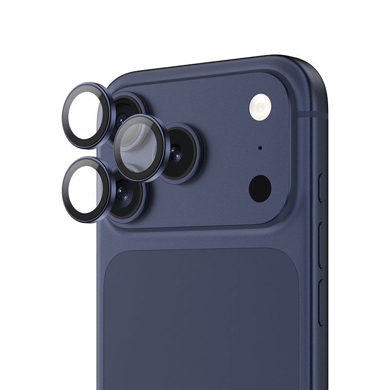 Benks kaljeno staklo DR Sapphire zaštita za kameru za iPhone 17 Pro/17 Pro Max (3 komada leća) plava
