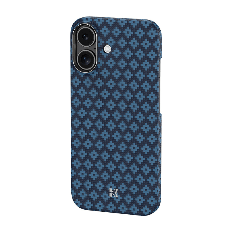 Benks Magnetic Air Armor Grid Kevlar maska ​​s metalnim okvirom 600D za iPhone 17 plava