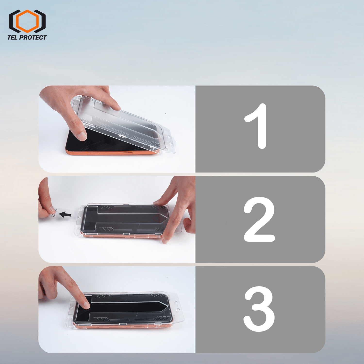 Tel Protect Dust-Free Easy Fit Full Glue 6D kaljeno staklo za Samsung Galaxy S26 crno (s otključavanjem otiskom prsta) – 2 kom.