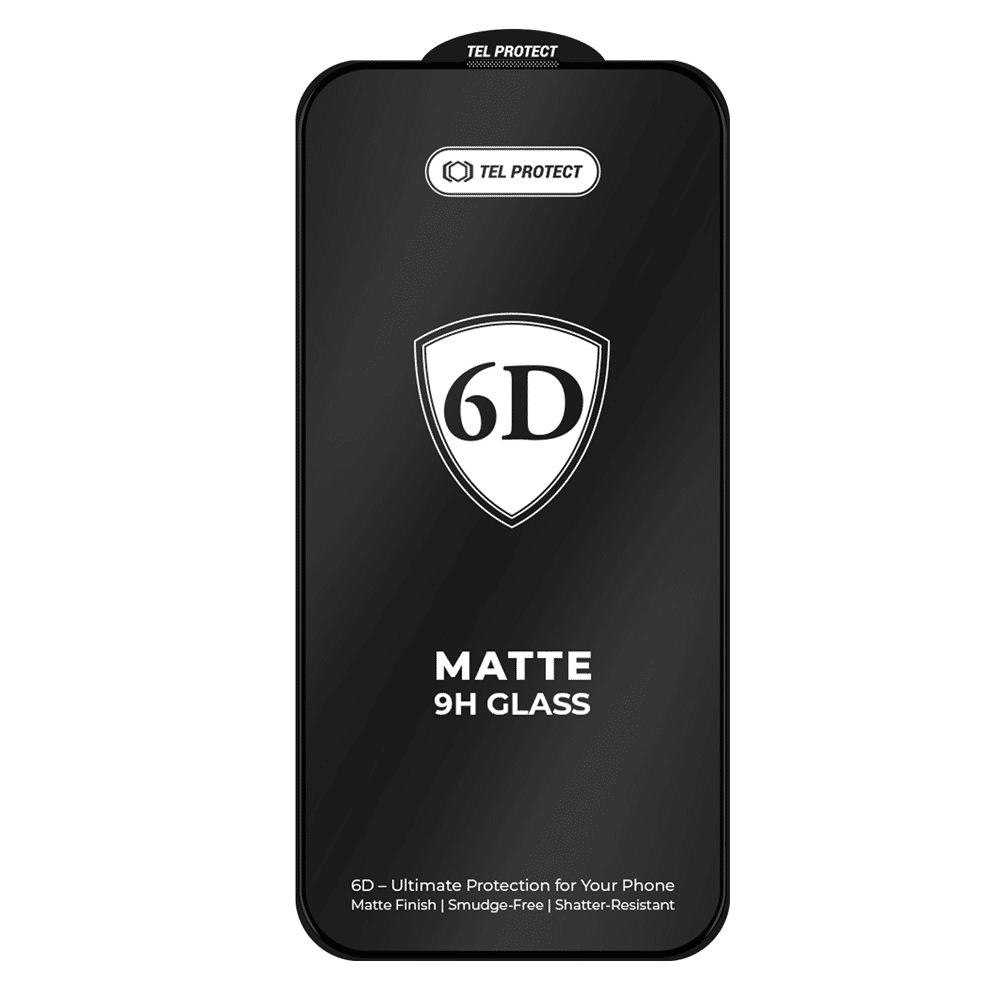 Tvrzené sklo Tel Protect Full Glue 6D matné pro Samsung Galaxy A36 5G černé