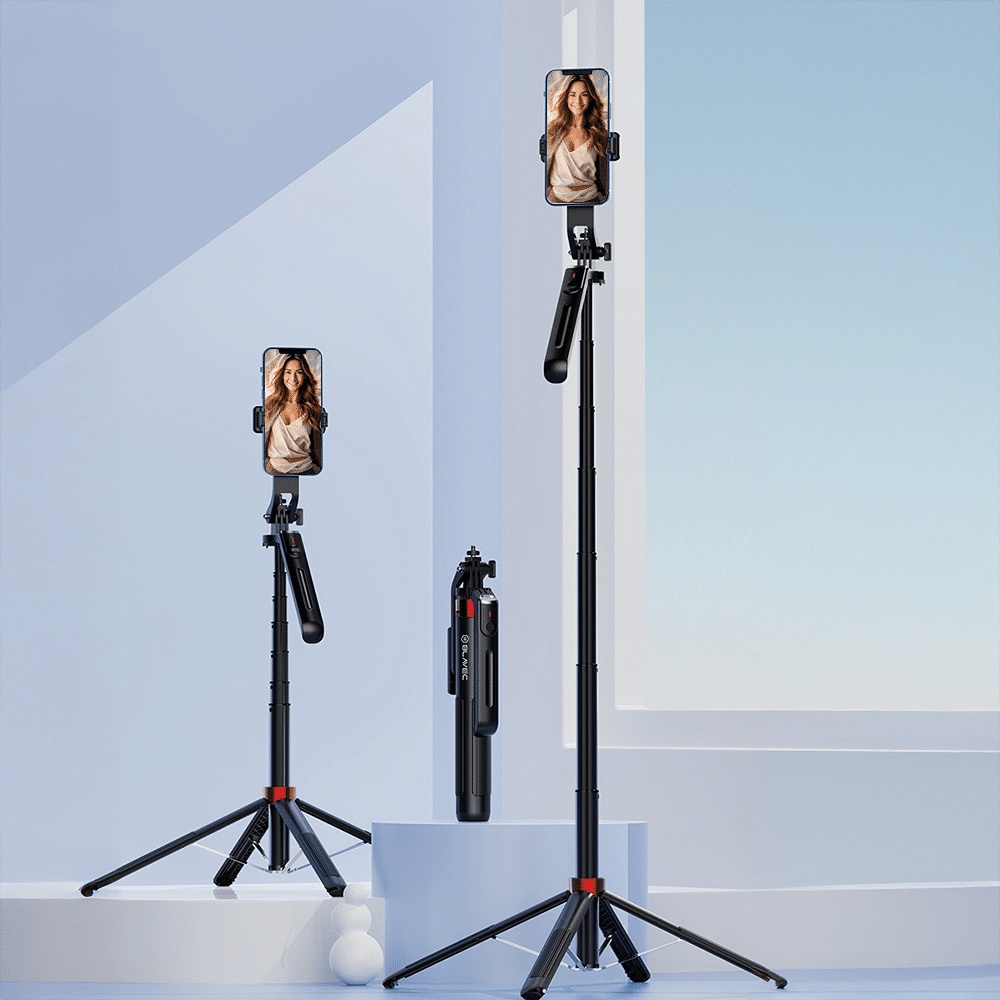 Blavec Selfie tyč Aluminium Fusion P-09 stativ + dálkové ovládání 180 cm