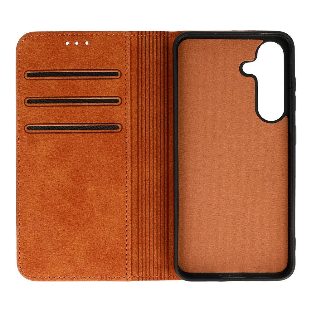 WONDER PRIME PREMIUM flipové pouzdro pro SAMSUNG GALAXY A23 5G hnědé