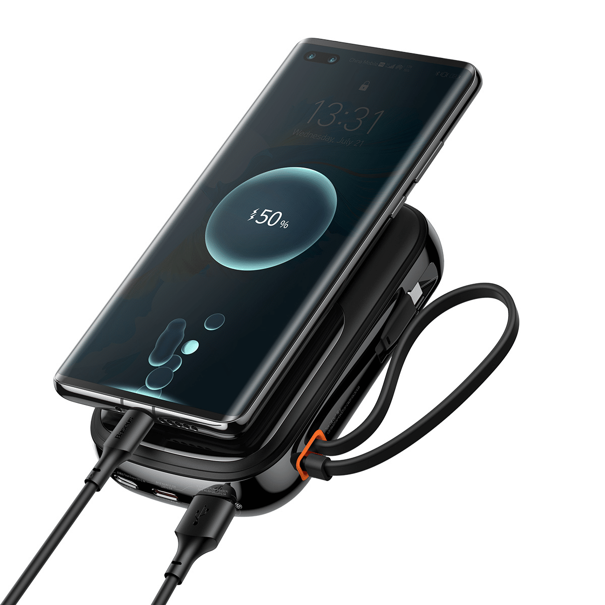Baseus Power Bank 20000mAh Qpow Pro - USB + Type C - PD 22,5W s kabelem Type C (PPQD060301) černá