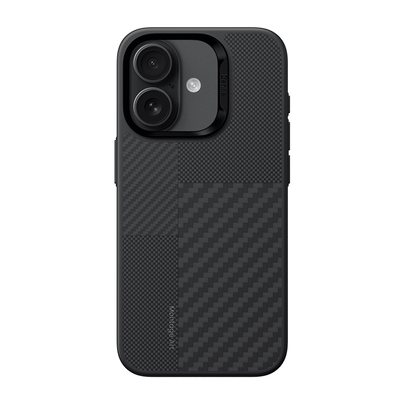 Benks Montage Magnetic Armor Pro kevlar kovový rám 600D pouzdro pro iPhone 16 Plus černá