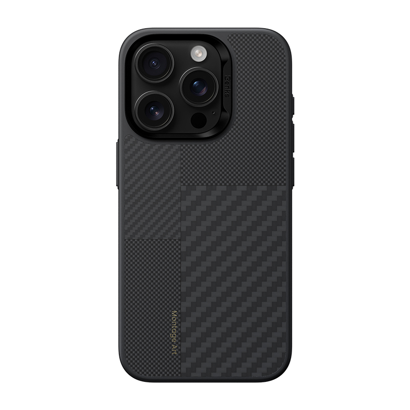 Benks Montage Magnetic Armor Pro Kevlar kryt s kovovým rámečkem pro iPhone 16 Pro černá