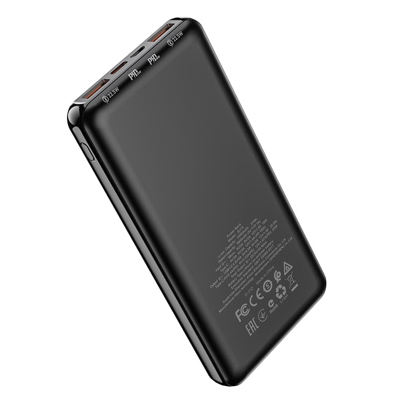 BOROFONE POWER BANK 10000MAH BJ15 WISEACRE - 2XUSB + TYPE C - PD QC 3.0