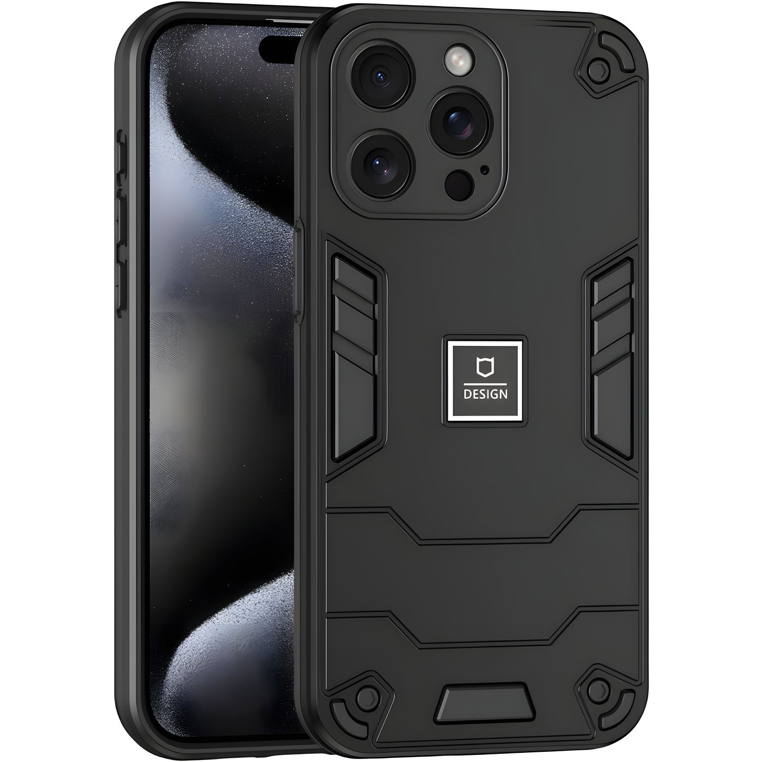 Izdržljivo kućište Holder Armor za Apple iPhone 7/iPhone 8/iPhone SE 2020/iPhone SE 2022 - Crna KP40611