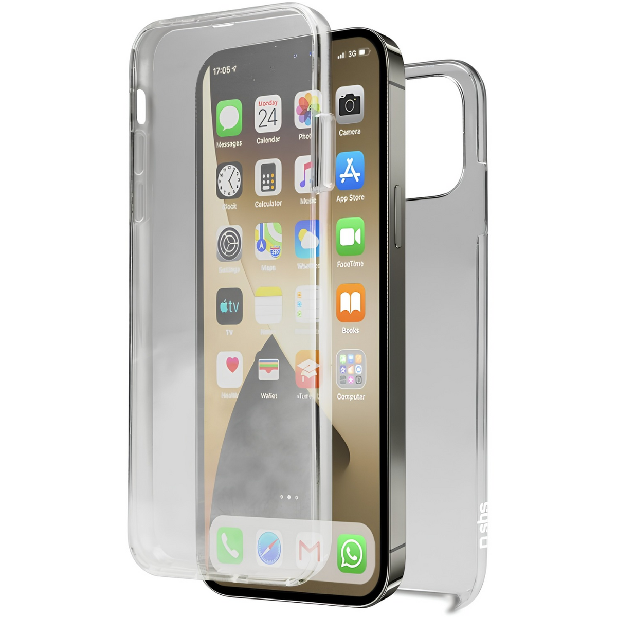 SBS 360 Full Body maska za Apple iPhone SE 2020/iPhone 8/iPhone 7 - Prozirna KP42306