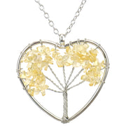 Ogrlica Tree Heart - Žuta KP28417