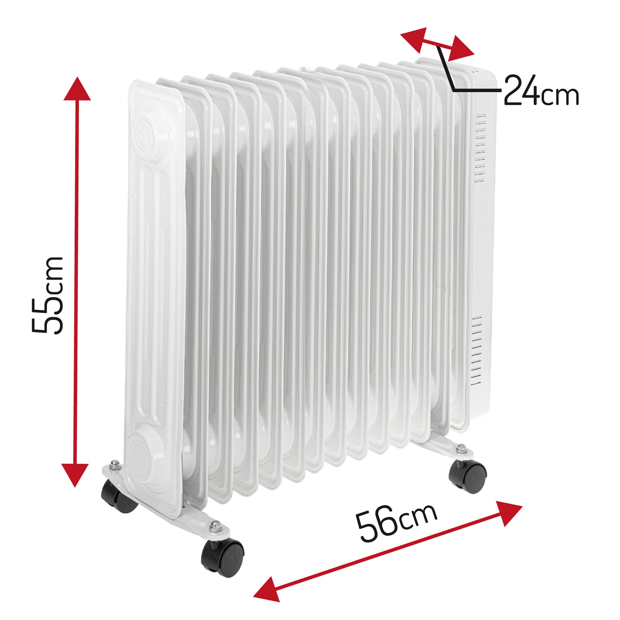 Olejový radiátor AD 7818, 13 žeber, 2500W