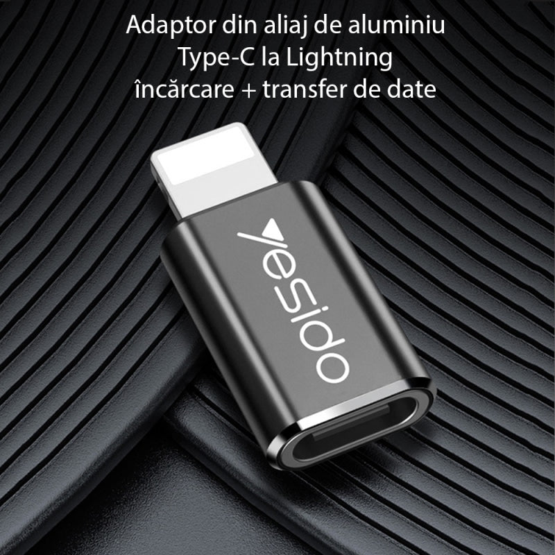 USB-C na Lightning adapter Yesido GS03 crni