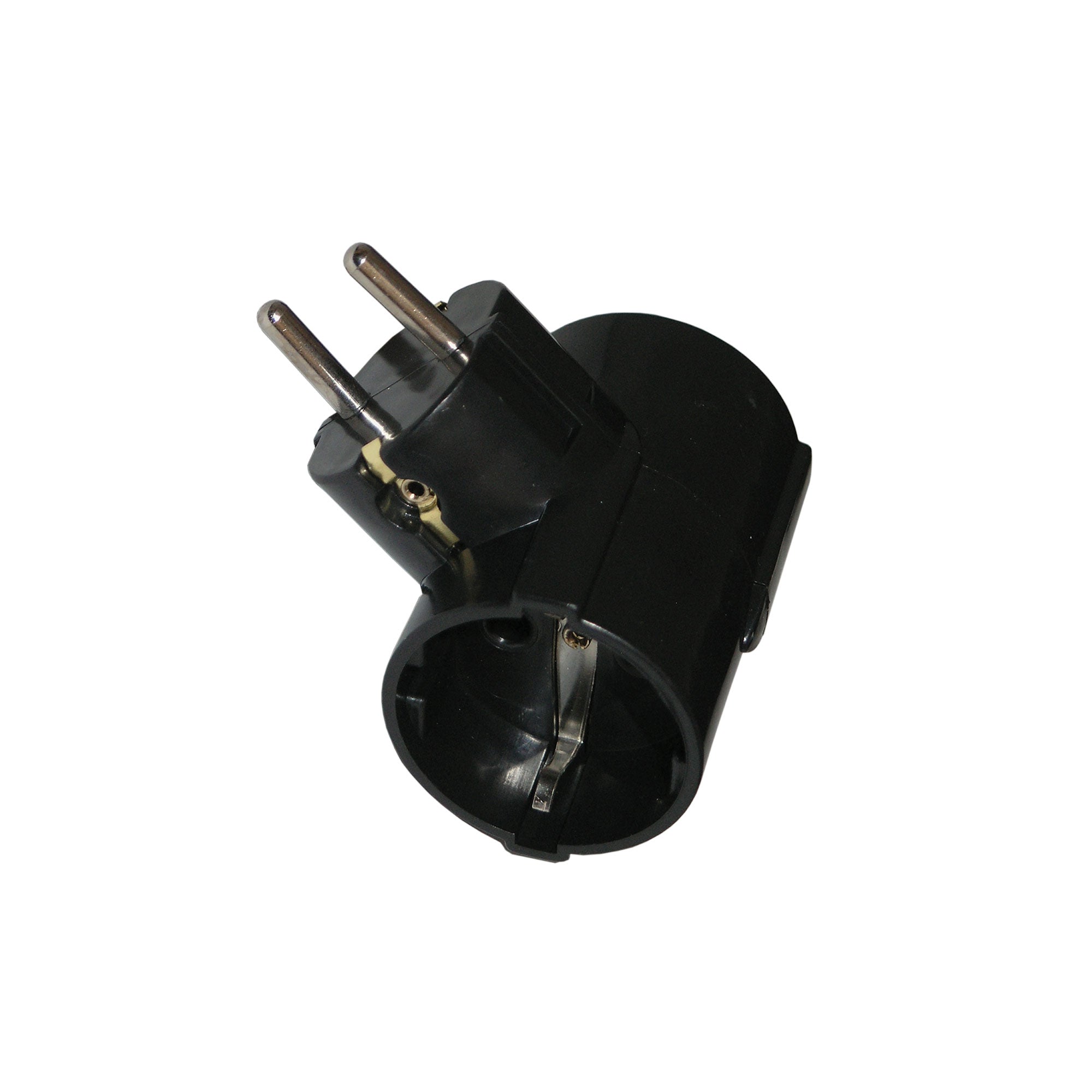 Utikač 2T šuko crni