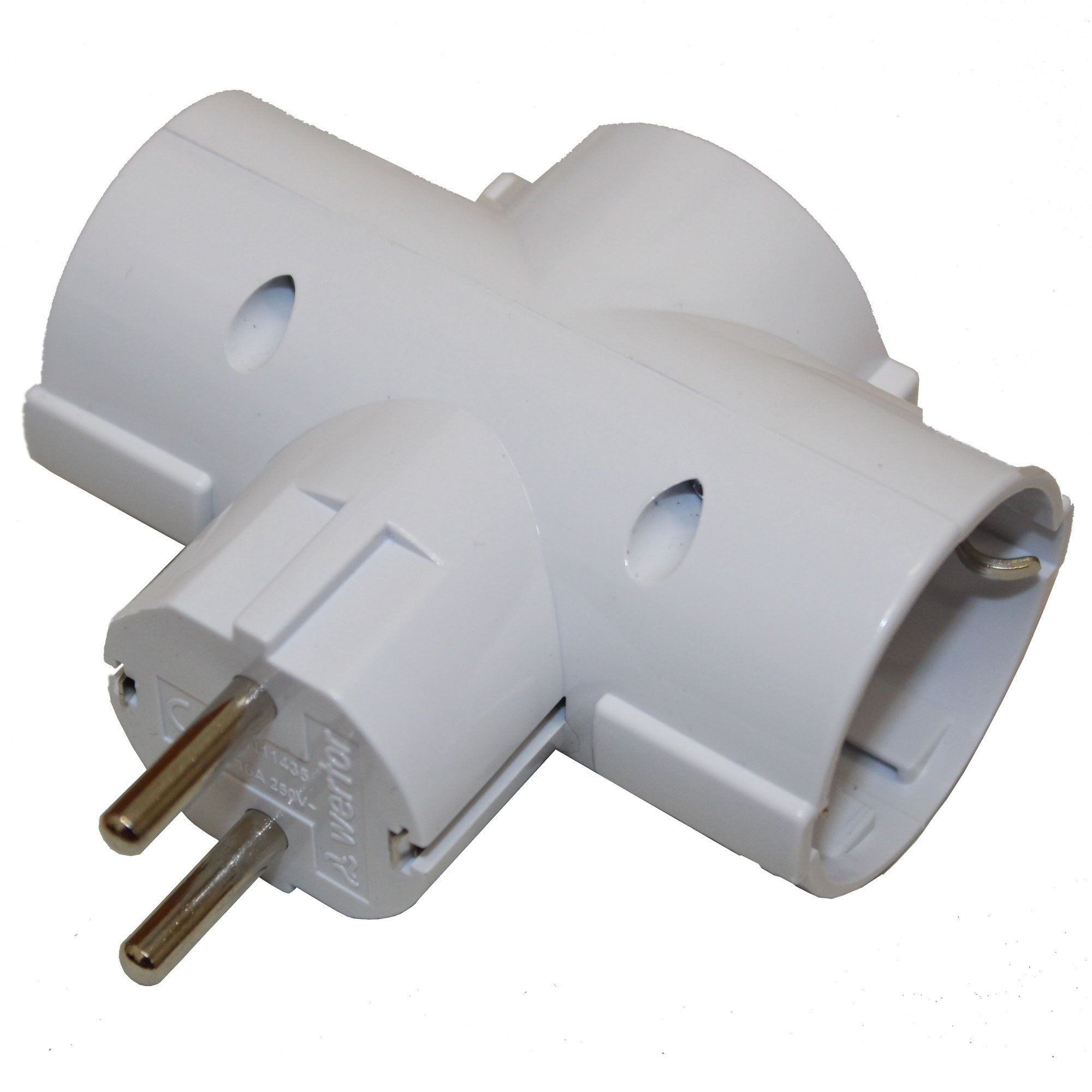Zástrčka 3T Schuko bílá
