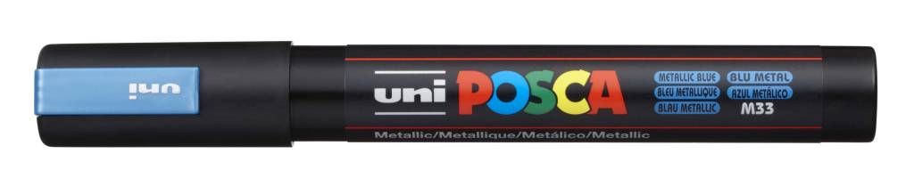 Marker Uni pc-5m Posca kovinsko modri