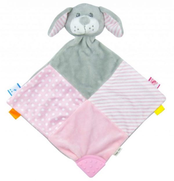 Plišani glazbeni pas grey&pink