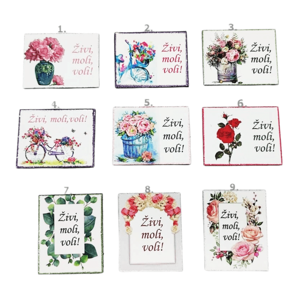 Živi, moli, voli  Š12442 Magnet